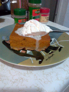 A picture of pumpkin pie filling from scratch.