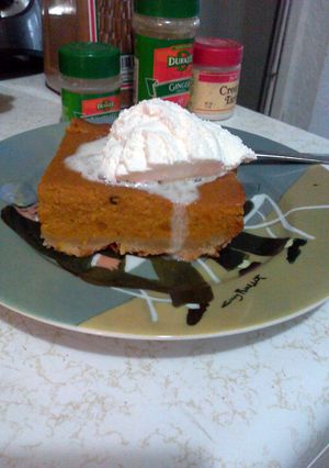 A picture of pumpkin pie filling from scratch.