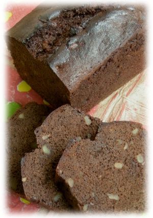 A picture of Rich Chocolate Pound Cake Valentine's Day.