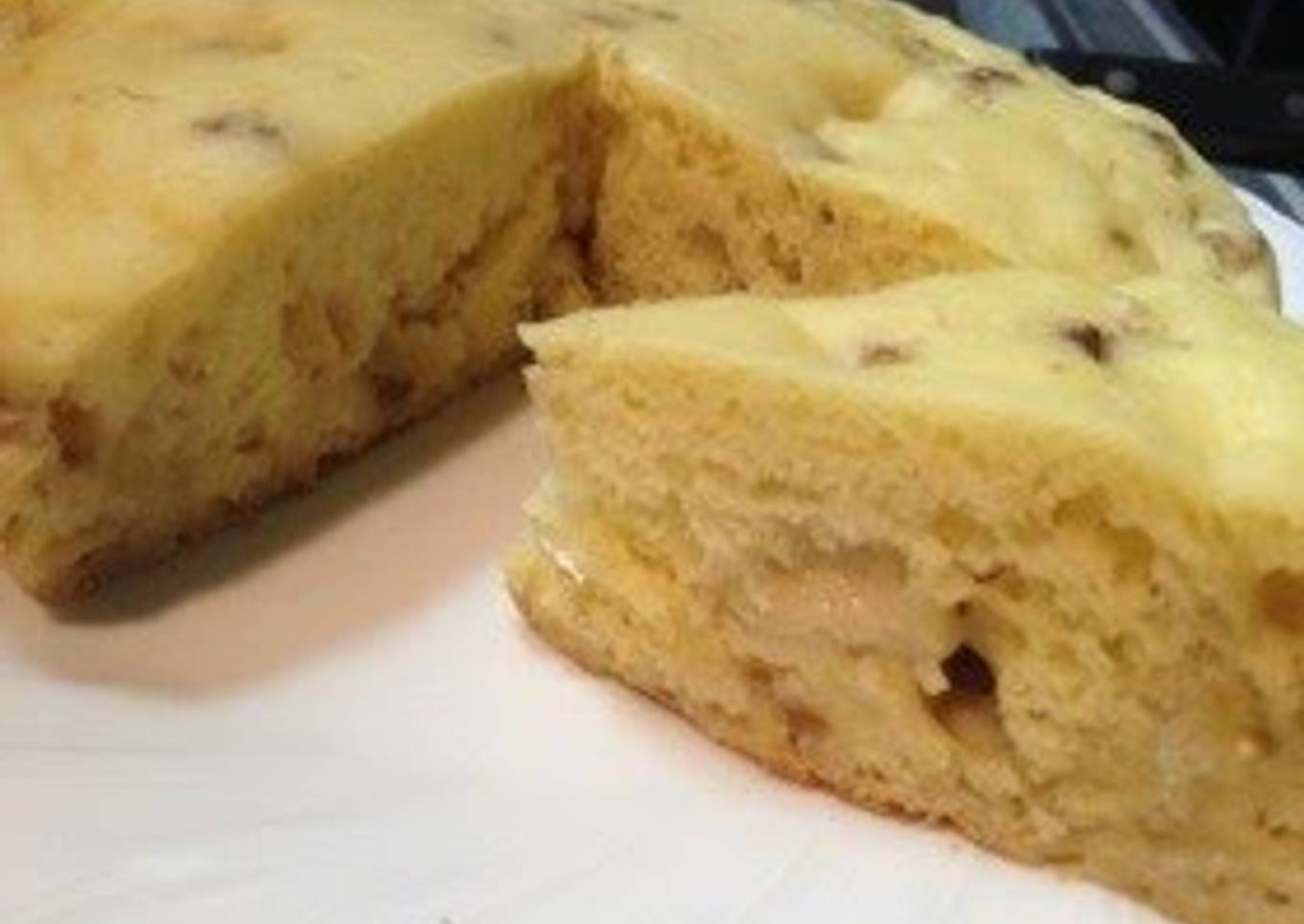 Diet steamed tofu banana cake