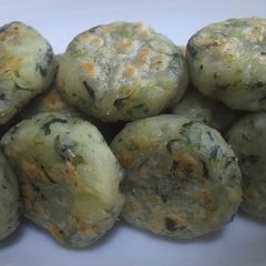A picture of Potato, Shirasu, & Natto Oyaki for Infants (9-11 mos).