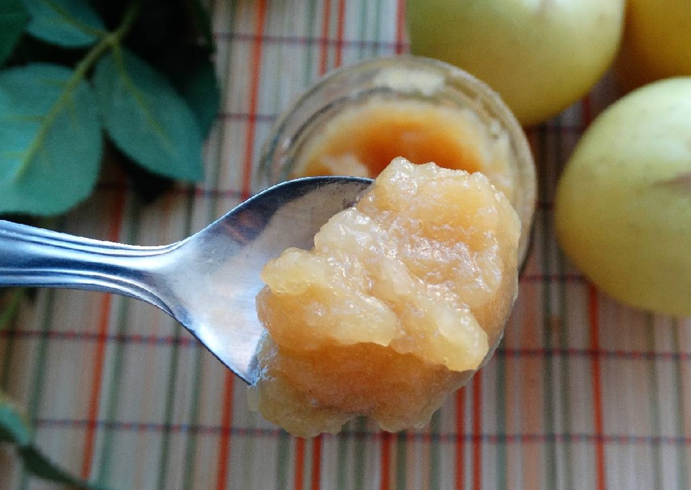 Compota de manzana saludable