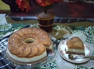 Foto resep Puding Lapis Marie Susu Milo 🍮