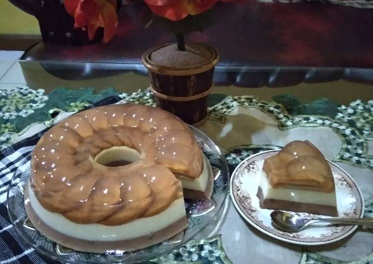 Resep Puding Lapis Marie Susu Milo 🍮, Sempurna