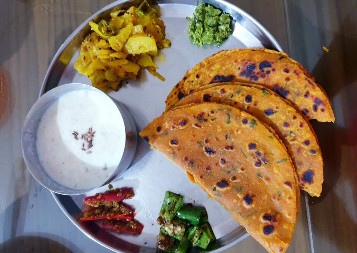 Simple Methi Thepla