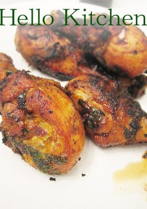 A picture of Thai Curry-Seasoned Chicken Barbecue.