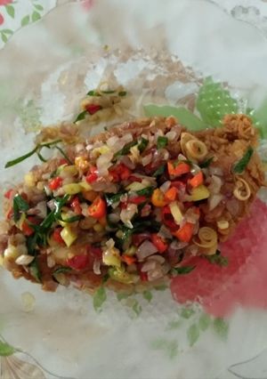Foto resep Ayam geprek sambel matah
