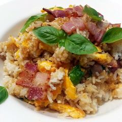 A picture of Bacon And Egg Fried Rice.