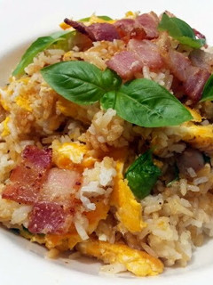 A picture of Bacon And Egg Fried Rice.