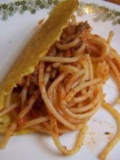 A picture of Easy spaghetti tacos!!!!!!.