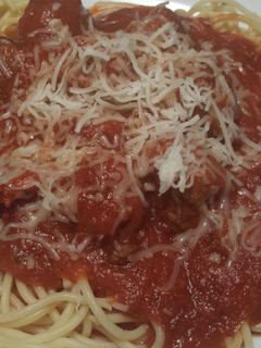 A picture of Meaty Meatball Spaghetti.
