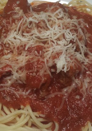 A picture of Meaty Meatball Spaghetti.