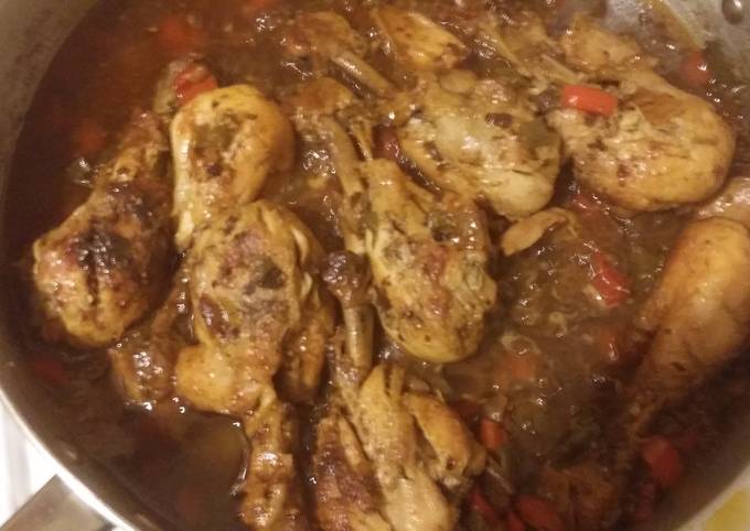 Recipe of Homemade Jamaican brown stew chicken