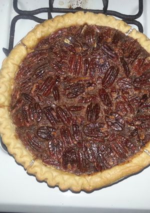 A picture of Cognac Pecan Pie.