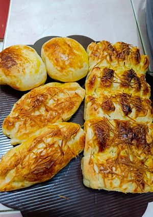 Foto resep Roti panggang isi pisang keju