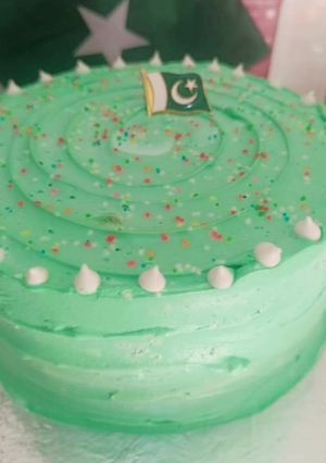 A picture of Independence day cake.