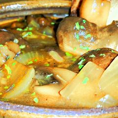 A picture of Mike's EZ Onion Mushroom Soup.