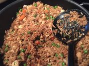 A picture of chicken fried rice