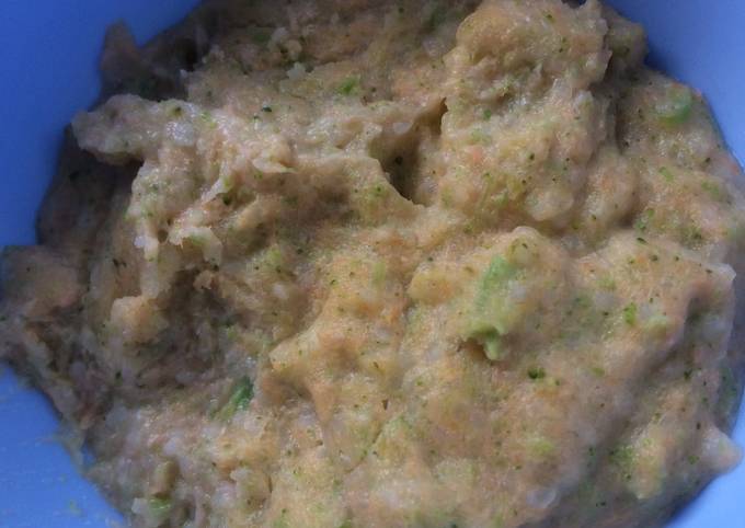 Resep Nasi tim salmon (9m+) Anti Gagal