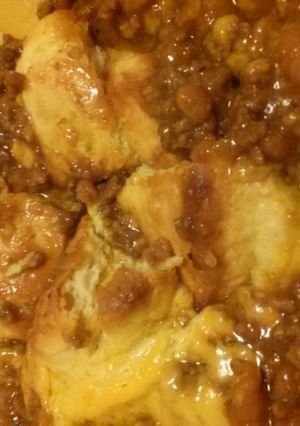 A picture of Honey Biscuit Beef Bake.