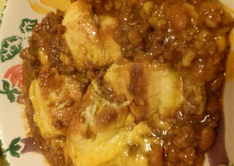 Honey Biscuit Beef Bake