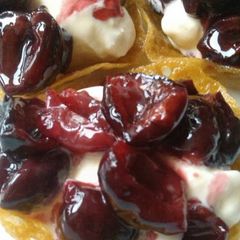 A picture of Vickys Brandied Cherries, Gluten, Dairy, Egg & Soy-Free.