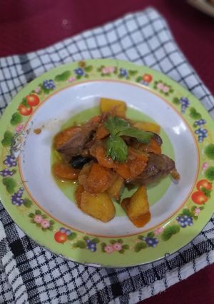 Foto resep MPASI 13M+ - Semur Ati Ayam, Kentang, Wortel