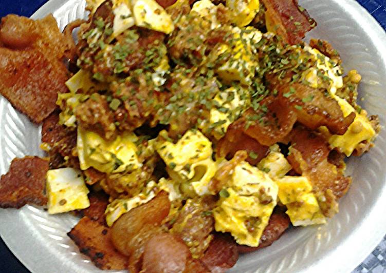 Recipe of Speedy Bacon egg and sausage salad