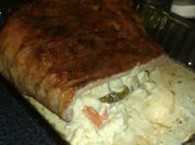 Una foto de matambre al roquefort