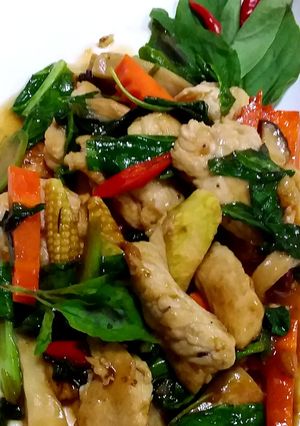 รูปของ ไก่ผัดขี้เมา