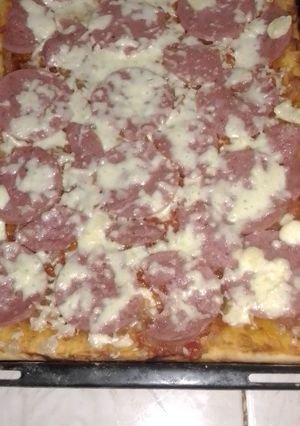 Una foto de Pizza casera