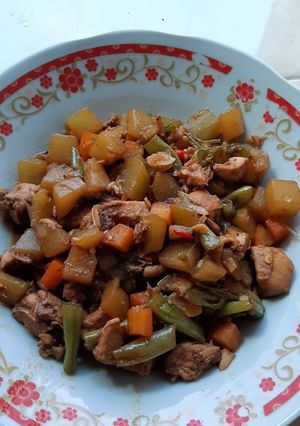 Foto resep Asem asem labu siam ala ndeso