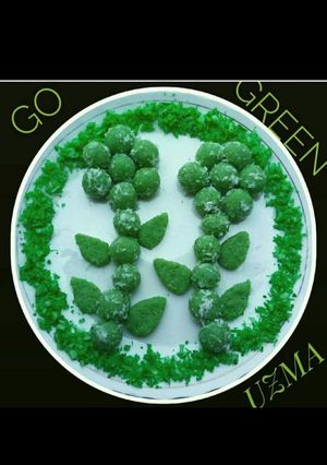 A picture of Coconut laddu.
