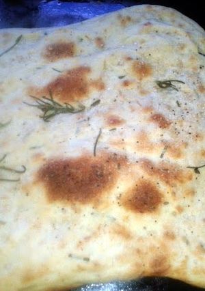 A picture of Rosemary and thyme focaccia.