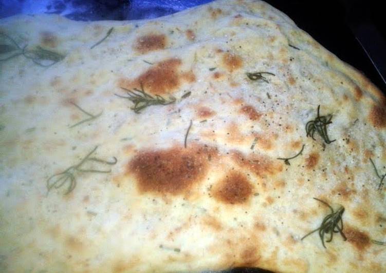 Recipe of Tasteful Rosemary and thyme focaccia