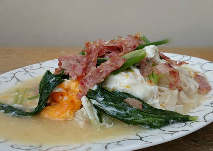 Recipe of Super Quick Homemade Noodle With Egg Broth / Wat Tan Hor