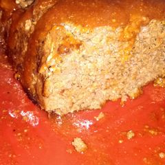 A picture of Lorali's Favorite Meatloaf (special topping).