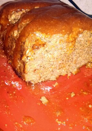 A picture of Lorali's Favorite Meatloaf (special topping).