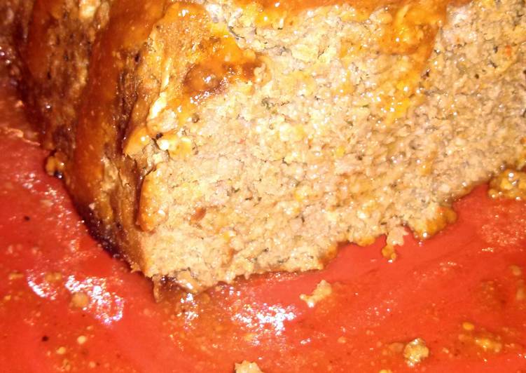 Simple Way to Cook Super Quick Lorali's Favorite Meatloaf (special topping)