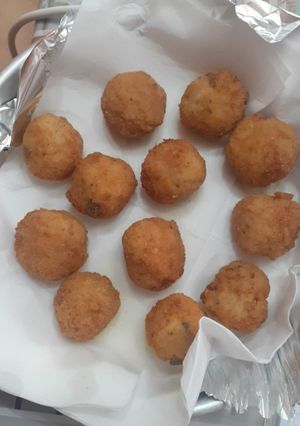 Foto di Arancini con riso ai funghi porcini