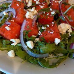 A picture of Watermelon Salad.