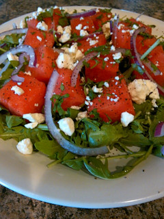 A picture of Watermelon Salad.