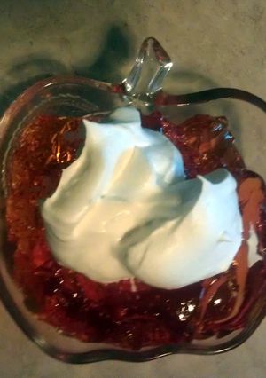 A picture of Koolaid jello.