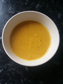 A picture of Spiced Carrot & Lentil Soup.