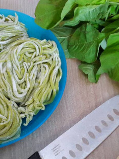 Foto resep Mie Bayam (homemade spinach noodle)