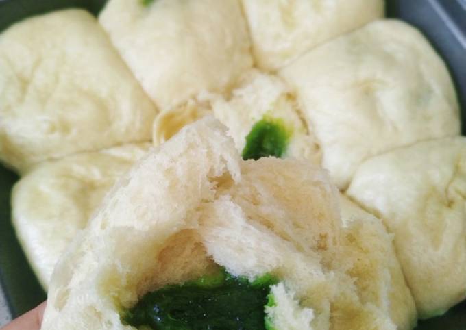 Bagaimana Membuat Roti Kukus Selai Pandan Ekonomis Lembut Praktis, Sempurna