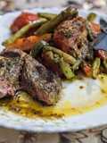 Beef rib-eye steak