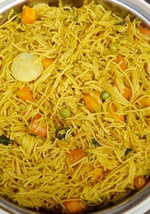 A picture of Vegetables spaghetti.