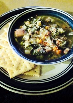 A picture of Turkey Vegetable Soup 🍗😊.