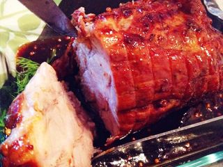 Roasted Ham with Honey Glaze
